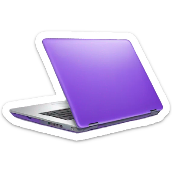 laptop purple sticker