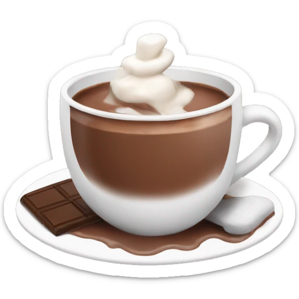 Hot chocolate sticker