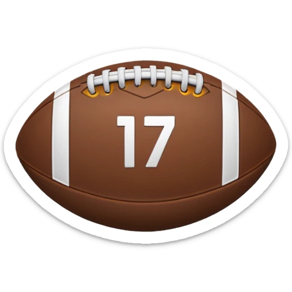 create a football icon inspired by airbnb category icons it should just be a white outline sticker