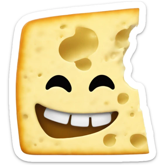 Freaky cheese sticker