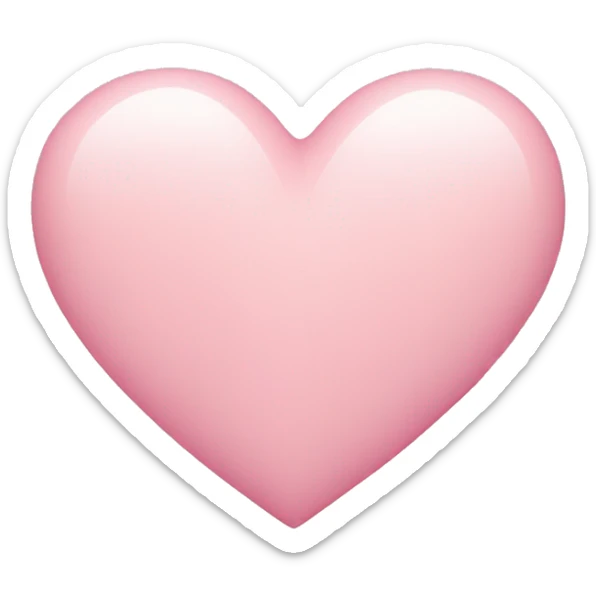 pastel pink heart sticker