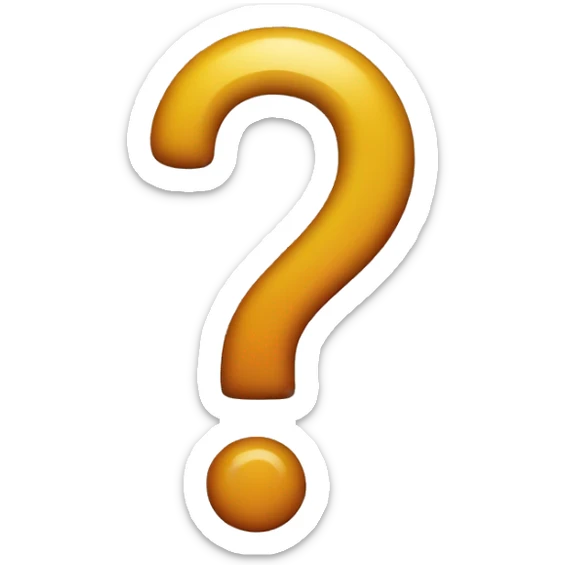 question mark sticker