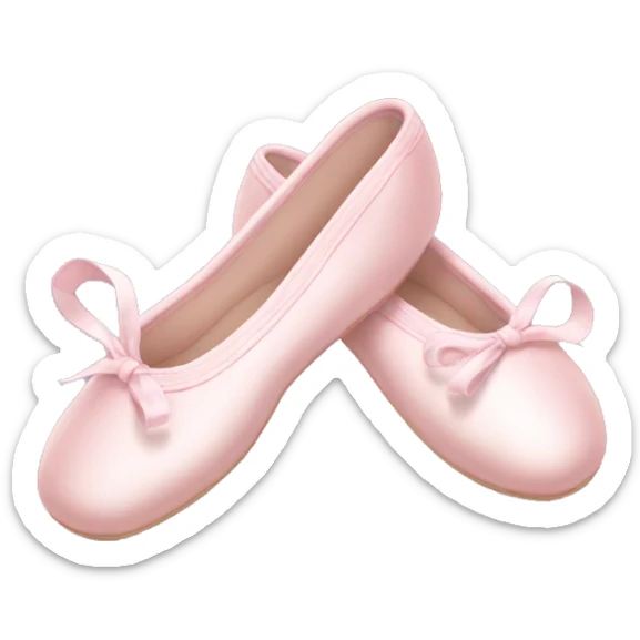 Pale pink ballet shoes sticker