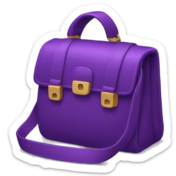Purple bag sticker