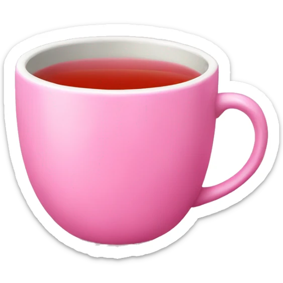 pink tea sticker