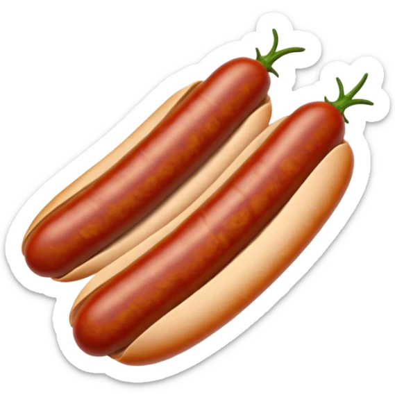 Cinematic Realistic Chorizo Dish Emoji, featuring spicy, robust sausage slices rendered with vivid textures and dynamic, appetizing lighting. sticker