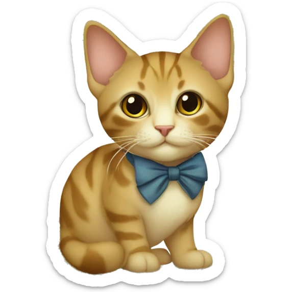 style dans un cadre art-nouveau complet qui fait le tour d'un chat mignon tour du chatrès travaillé sticker