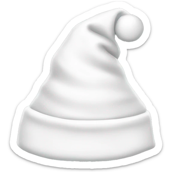 White Santa hat sticker