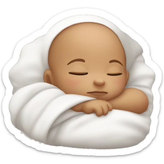 Sleeping baby sticker