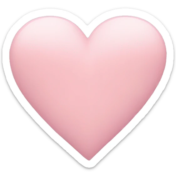 Pastel pink heart  sticker