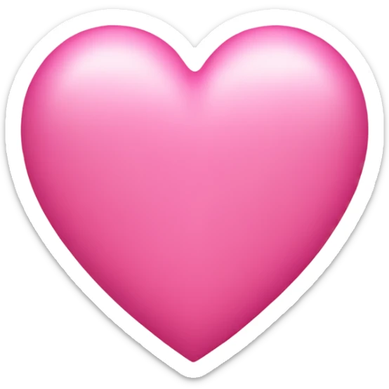 Pink heart sticker