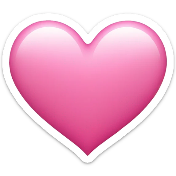 Pink heart sticker
