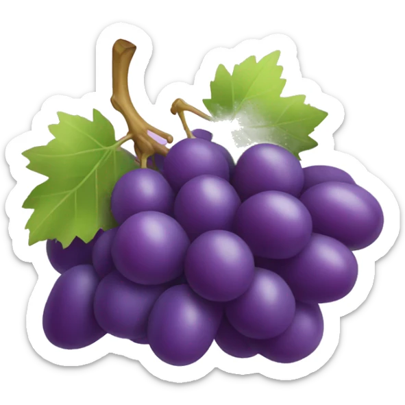 3D Grapes emoji  sticker