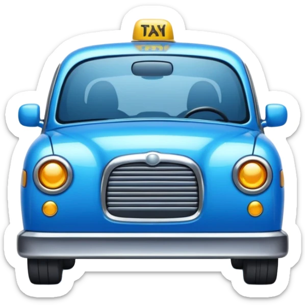 blue taxi sticker