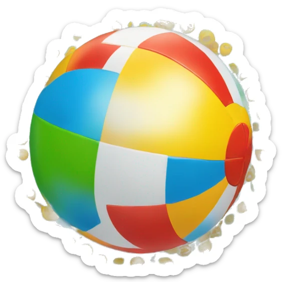 SimpleBeach ball sticker