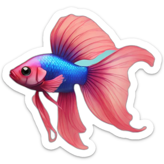 beta fish sticker