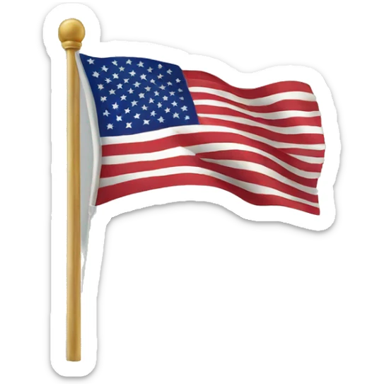 american flag sticker