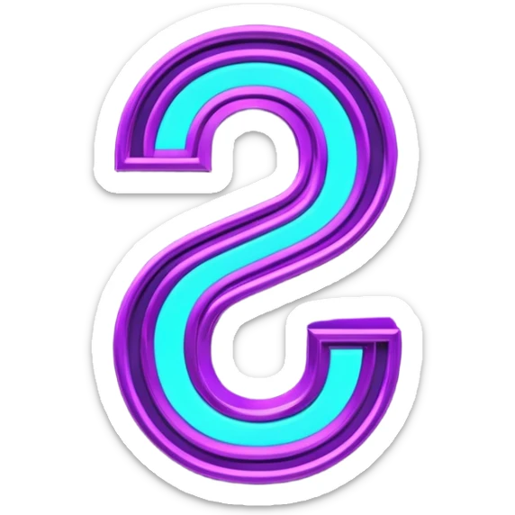 futuristic glowing neon “10 out of 10” sign, purple and cyan glow, dark background sticker