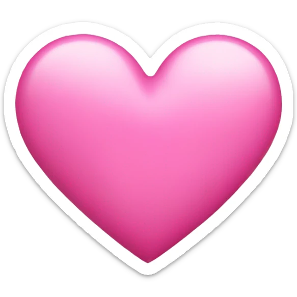pink heart  sticker
