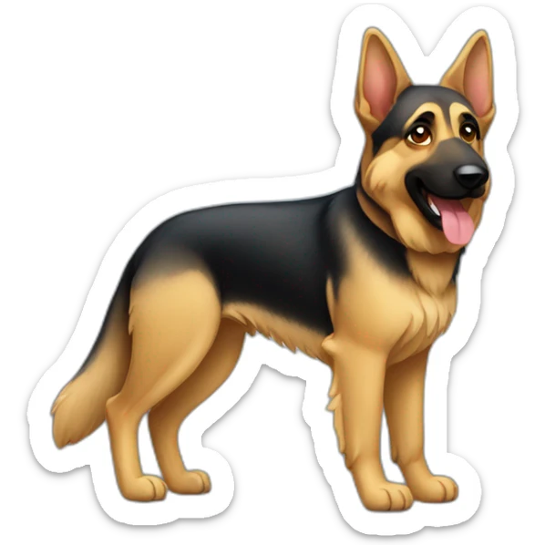 German shepherd sticker