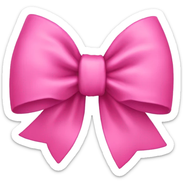 pink bow sticker