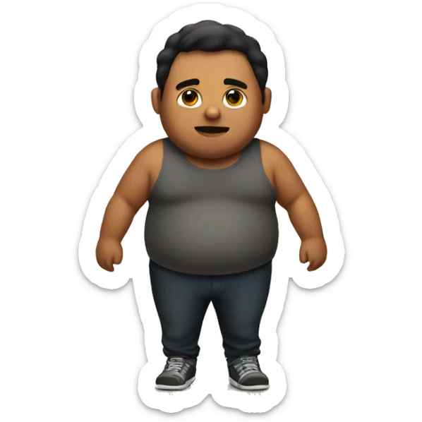 A guy fat sticker