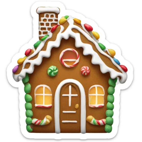 Gingerbread house sticker