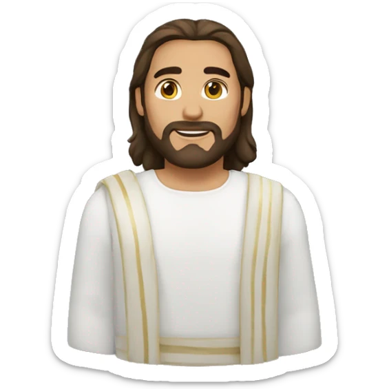 Jesús blanco sticker