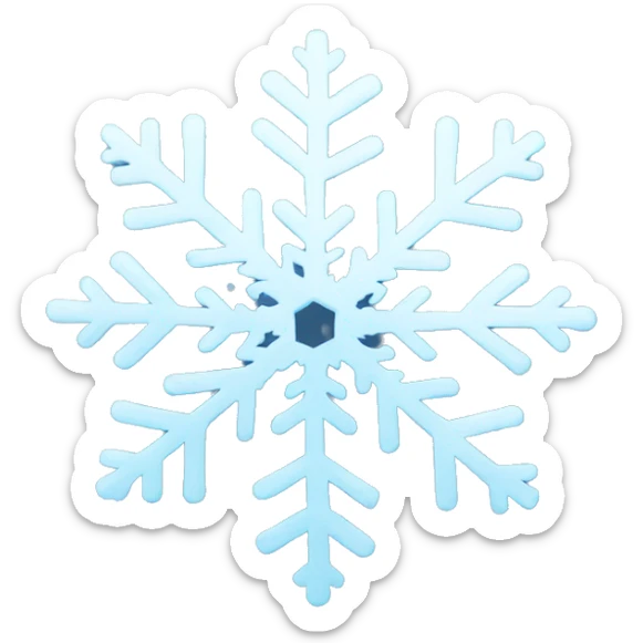 snowflake sticker