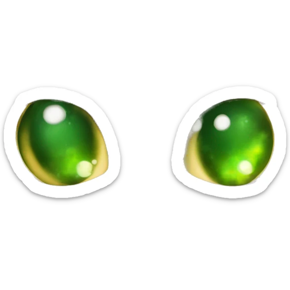 Chinese-dragon green eyes;green aura and soul appearance; no wings sticker