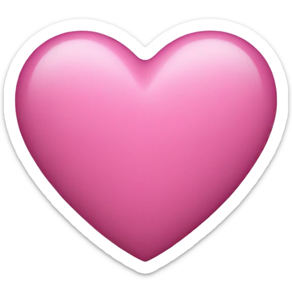 Pink heart sticker
