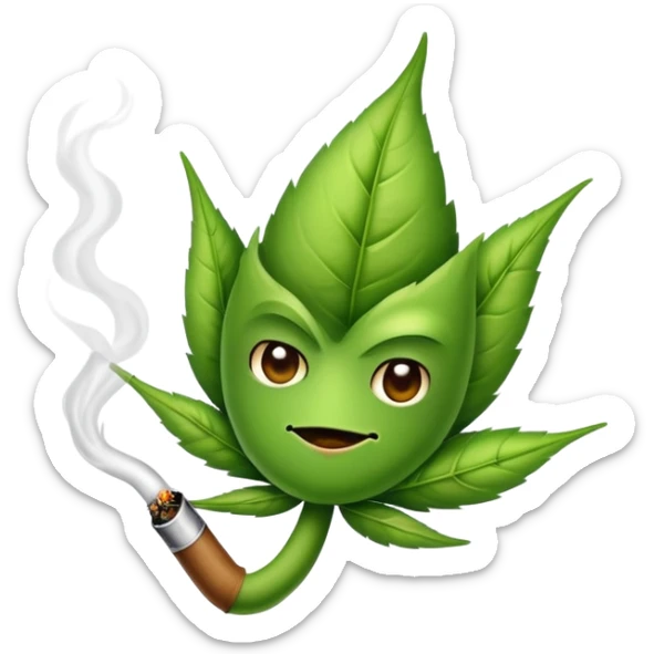 I want weed bud little homies with an attitude smoking and lighting up blunts sticker