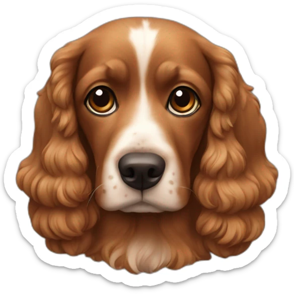 Cocker brown sticker