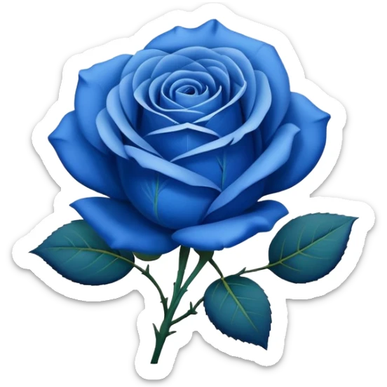Blue rose sticker