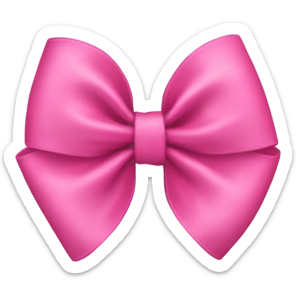 Pink bow sticker