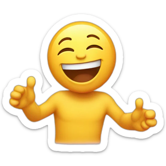 Laughing emoji sticker