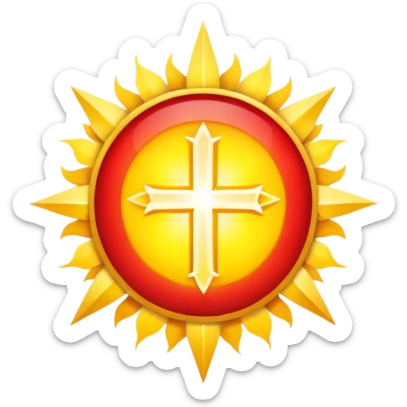 Red, Yellow, Godly, Light, Holy, Evolight sticker