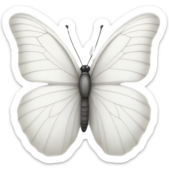 white butterfly sticker