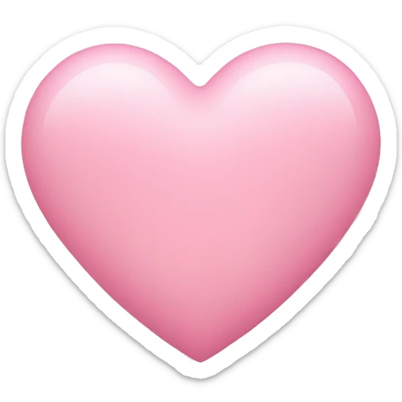 Baby Pink heart  sticker