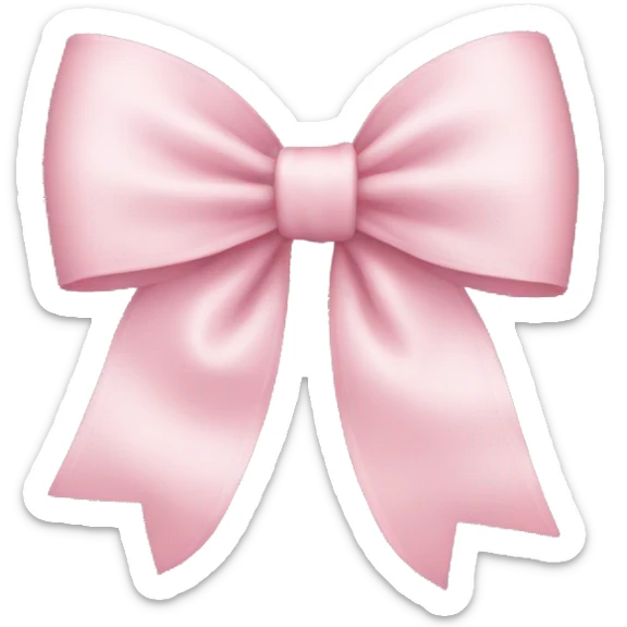 Light pink bow  sticker