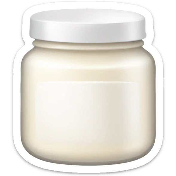 A jar cream sticker