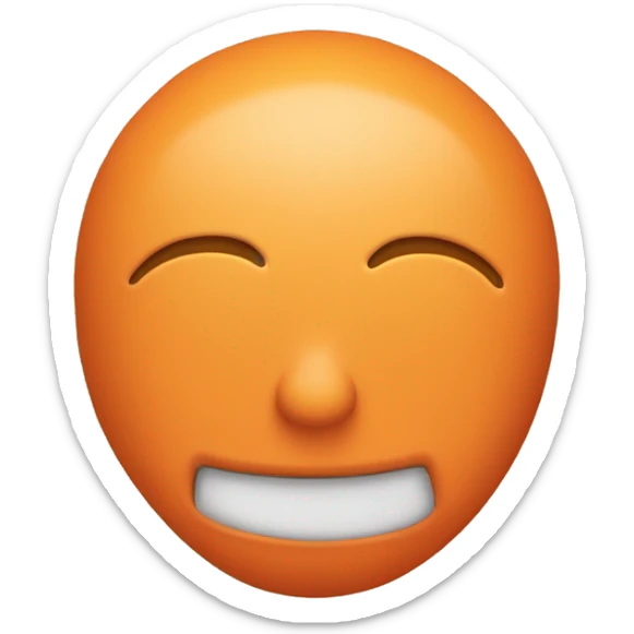 an orange color emoji to use in discord expressing the feeling of may he daylight be with you  sticker