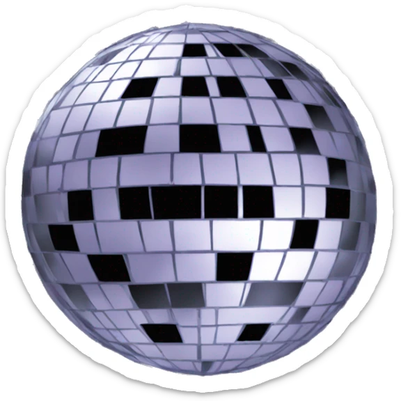Disco ball sticker