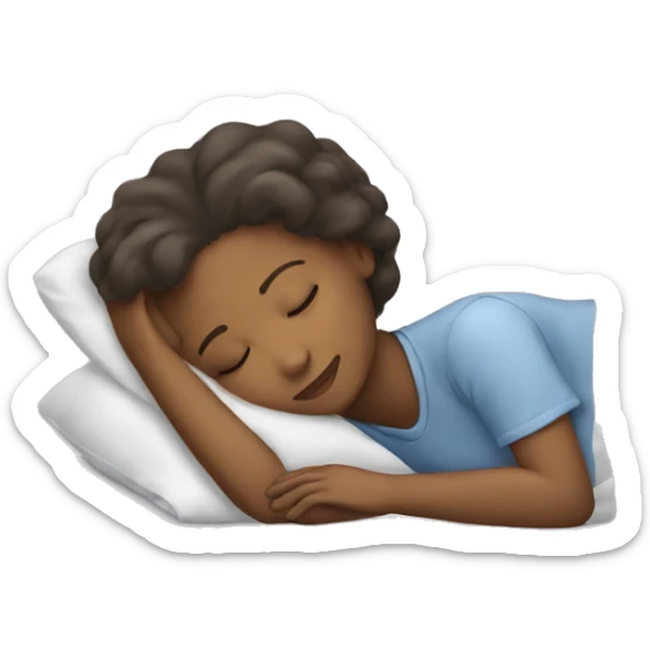 Girl sleeping  sticker