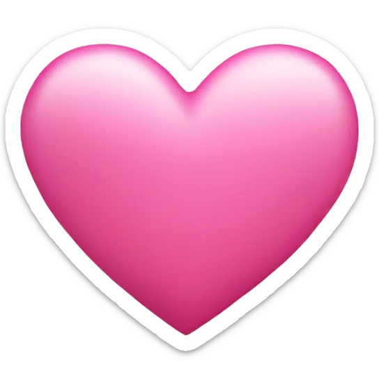 Pink heart sticker