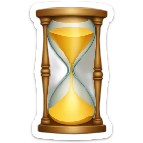 hourglass sticker