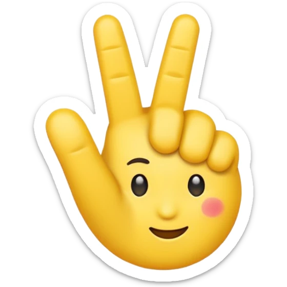 I want an emoji with all the fingers up and only the middle finger on a 90 degree angle sticker