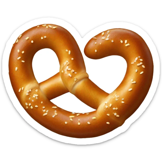 Pretzel sticker