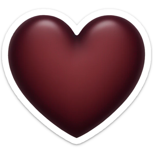 dark red heart sticker