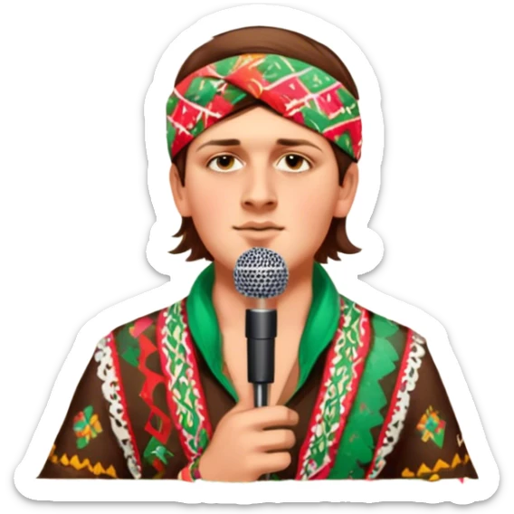 Colorful Singer sticker